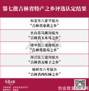 吉林省将新增5个特产之乡！